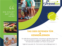 Plakat Tag der offenen Tür & Kennenlernen Tennis